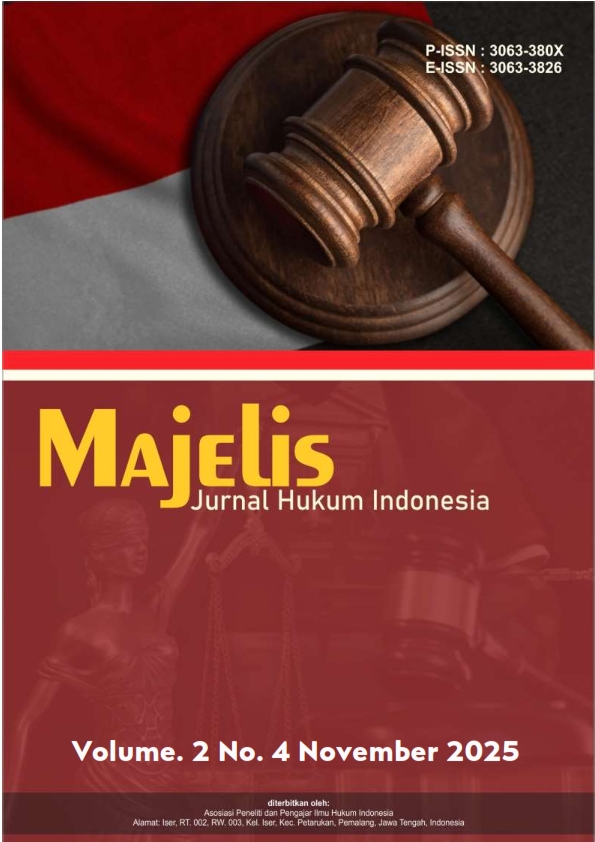 					View Vol. 3 No. 1 (2026): Februari : Majelis : Jurnal Hukum Indonesia
				